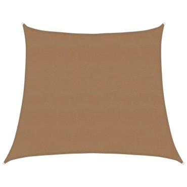 vidaXL Πανί Σκίασης Taupe 4/5 x 4 μ. από HDPE 160 γρ./μ²