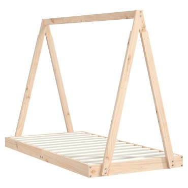 vidaXL Πλαίσιο Παιδικού Κρεβατιού 80x160cm από Μασίφ Ξύλο Πεύκου 1 τεμ. - Μονό