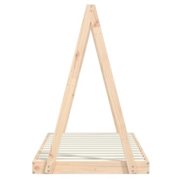 vidaXL Πλαίσιο Παιδικού Κρεβατιού 80x160cm από Μασίφ Ξύλο Πεύκου 1 τεμ. - Μονό