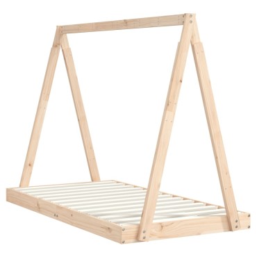 vidaXL Πλαίσιο Παιδικού Κρεβατιού 80x160cm από Μασίφ Ξύλο Πεύκου 1 τεμ. - Μονό