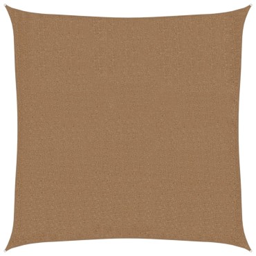 vidaXL Πανί Σκίασης Taupe 3,6 x 3,6 μ. από HDPE 160 γρ./μ²