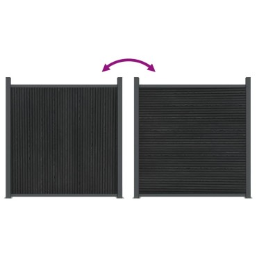 vidaXL Πάνελ Περίφραξης Γκρι 872x186cm από WPC