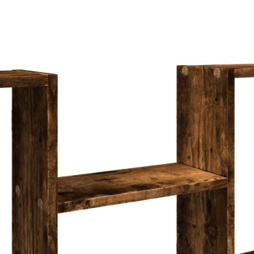 vidaXL Ραφιέρα Τοίχου Καπνιστή Δρυς 99x15x60cm Επεξεργασμένο Ξύλο 1 τεμ.