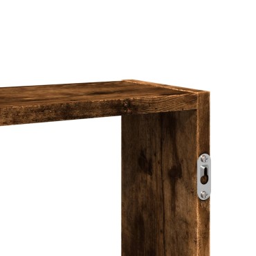 vidaXL Ραφιέρα Τοίχου Καπνιστή Δρυς 99x15x60cm Επεξεργασμένο Ξύλο 1 τεμ.