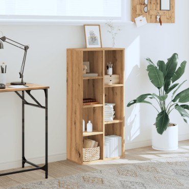 vidaXL Βιβλιοθήκη Αρτισιανή Δρυς 50x25x105cm από Επεξεργασμένο Ξύλο 1 τεμ.