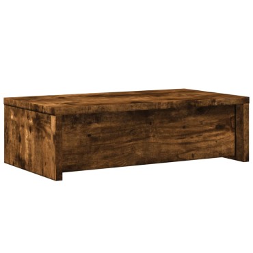 vidaXL Βάση Οθόνης με Συρτάρια Καπνιστή Δρυς 50x27x15 εκ Επεξεργ. Ξύλο