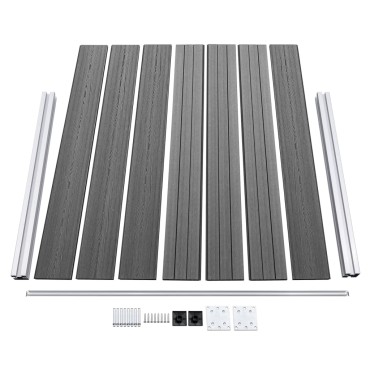 vidaXL Σετ Πάνελ Περίφραξης Γκρι 526x146cm από WPC