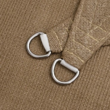 vidaXL Πανί Σκίασης Taupe 2 x 2 μ. από HDPE 160 γρ./μ²