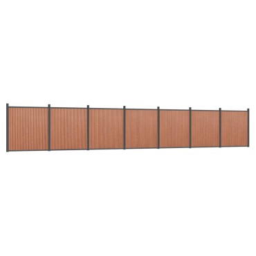vidaXL Πάνελ Περίφραξης Καφέ 1218x186cm από WPC