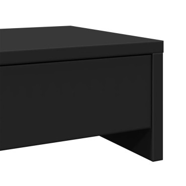 vidaXL Βάση Οθόνης με Συρτάρια Μαύρο 50x27x15 εκ. Επεξεργασμένο Ξύλο