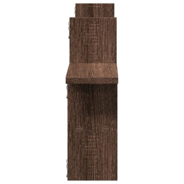 vidaXL Ραφιέρες Τοίχου 2 τεμ. Καφέ Δρυς 38x12x38cm Επεξεργασμένο Ξύλο