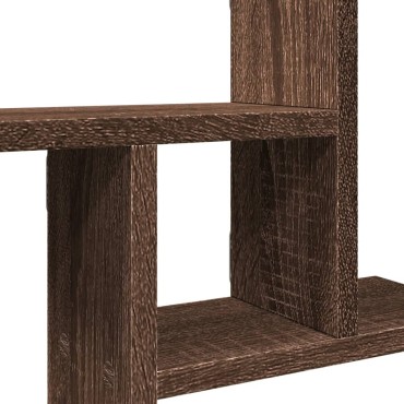 vidaXL Ραφιέρες Τοίχου 2 τεμ. Καφέ Δρυς 38x12x38cm Επεξεργασμένο Ξύλο