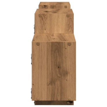 vidaXL Ράφι Τοίχου Αρτισιανή Δρυς 129x18x42cm από Επεξεργασμένο Ξύλο 1 τεμ.