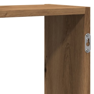 vidaXL Ράφι Τοίχου Αρτισιανή Δρυς 129x18x42cm από Επεξεργασμένο Ξύλο 1 τεμ.