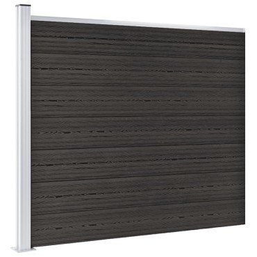 vidaXL Πάνελ Περίφραξης Γκρι 175x146cm από WPC