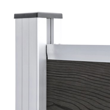 vidaXL Πάνελ Περίφραξης Γκρι 175x146cm από WPC