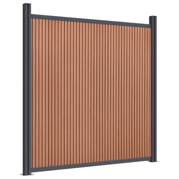 vidaXL Πάνελ Περίφραξης Καφέ 353x186cm από WPC