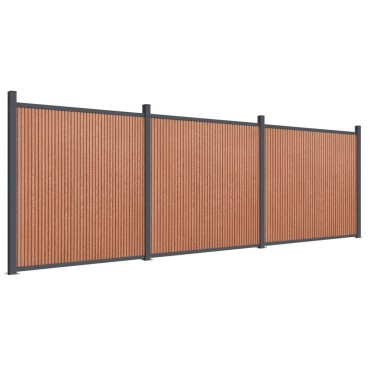 vidaXL Πάνελ Περίφραξης Καφέ 526x186cm από WPC