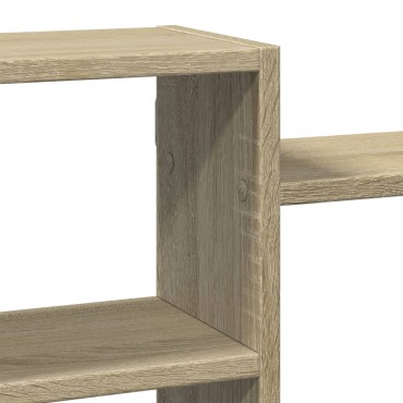 vidaXL Ραφιέρα Τοίχου Sonoma Δρυς 129x18x42cm από Επεξεργ. Ξύλο 1 τεμ.