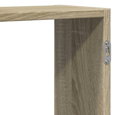 vidaXL Ραφιέρα Τοίχου Sonoma Δρυς 129x18x42cm από Επεξεργ. Ξύλο 1 τεμ.