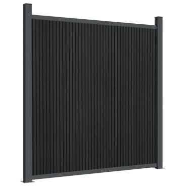 vidaXL Πάνελ Περίφραξης Γκρι 1564x186cm από WPC