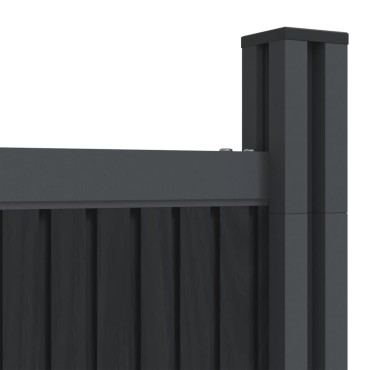 vidaXL Πάνελ Περίφραξης Γκρι 1564x186cm από WPC
