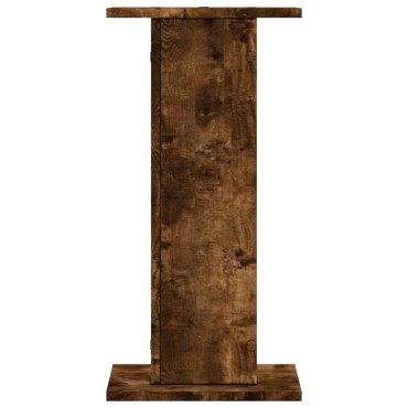 vidaXL Βάσεις Φυτών 2Τεμ. Καπνιστή Δρυς 30x30x60εκ. Επεξεργασμένο Ξύλο