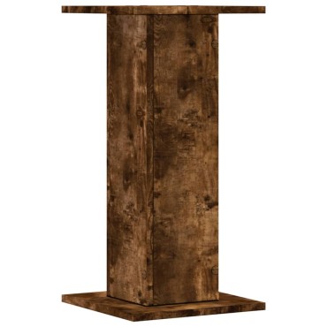 vidaXL Βάσεις Φυτών 2Τεμ. Καπνιστή Δρυς 30x30x60εκ. Επεξεργασμένο Ξύλο