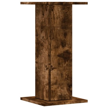 vidaXL Βάσεις Φυτών 2Τεμ. Καπνιστή Δρυς 30x30x60εκ. Επεξεργασμένο Ξύλο