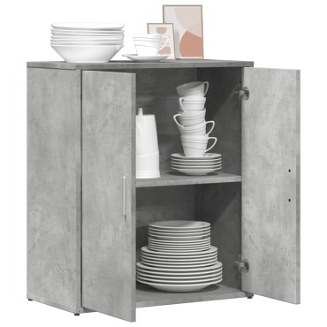 vidaXL Βοηθητικό Ντουλάπι Γκρι Σκυρ. 60x31x70cm από Επεξεργασμένο Ξύλο 1 τεμ.