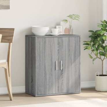 vidaXL Βοηθητικό Ντουλάπι Γκρι Sonoma 60x31x70cm Επεξεργασμένο Ξύλο 1 τεμ.