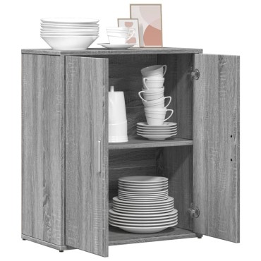 vidaXL Βοηθητικό Ντουλάπι Γκρι Sonoma 60x31x70cm Επεξεργασμένο Ξύλο 1 τεμ.