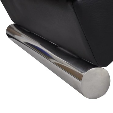 vidaXL Σεζλόνγκ Μαύρη από Συνθετικό Δέρμα 154x52,5x72cm 1 τεμ.