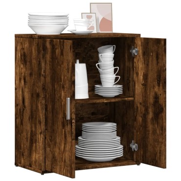 vidaXL Βοηθητικό Ντουλάπι Καπνιστή Δρυς 60x31x70cm Επεξεργασμένο Ξύλο 1 τεμ.