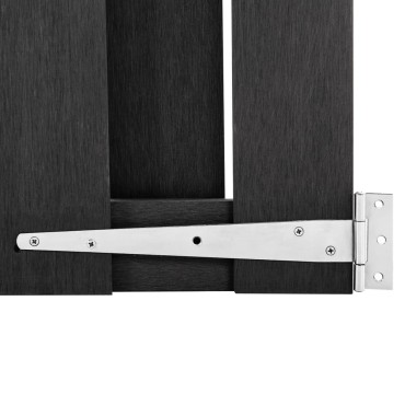 vidaXL Πόρτα Φράχτη Γκρι 100 x 180 εκ. από WPC