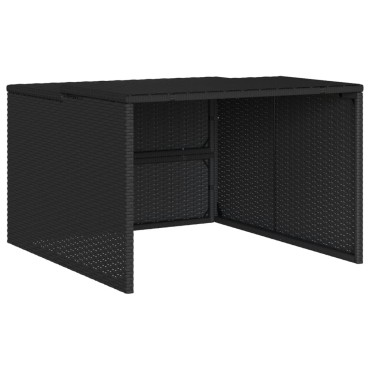 vidaXL Σκέπαστρο για Χλοοκοπτ. Ρομπότ Μαύρο 86x90x52/57 εκ Συνθ. Ρατάν