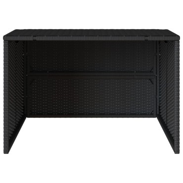 vidaXL Σκέπαστρο για Χλοοκοπτ. Ρομπότ Μαύρο 86x90x52/57 εκ Συνθ. Ρατάν