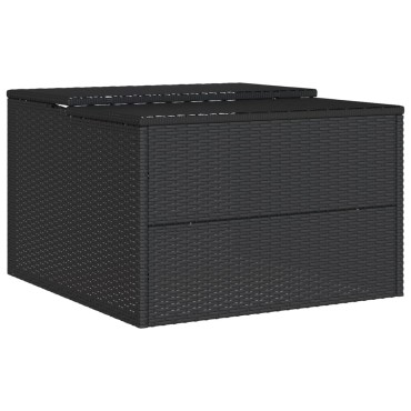 vidaXL Σκέπαστρο για Χλοοκοπτ. Ρομπότ Μαύρο 86x90x52/57 εκ Συνθ. Ρατάν