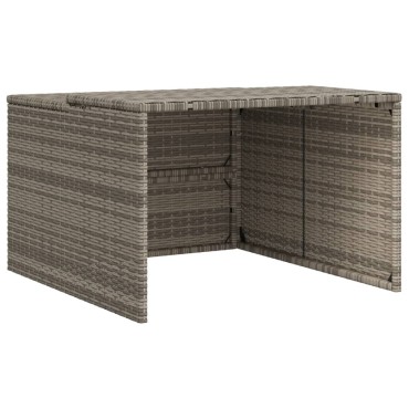 vidaXL Σκέπαστρο για Χλοοκοπτ. Ρομπότ Γκρι 86x90x52/57 εκ. Συνθ. Ρατάν