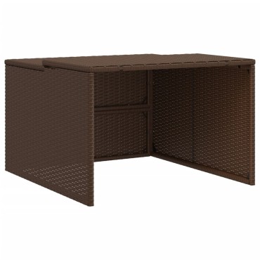 vidaXL Σκέπαστρο για Χλοοκοπτ. Ρομπότ Καφέ 86x90x52/57 εκ. Συνθ. Ρατάν