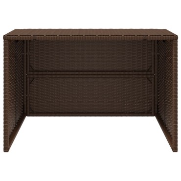 vidaXL Σκέπαστρο για Χλοοκοπτ. Ρομπότ Καφέ 86x90x52/57 εκ. Συνθ. Ρατάν