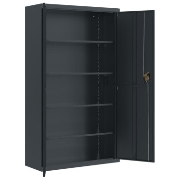 vidaXL Αρχειοθήκη Ανθρακί 105x40x180cm Ατσάλινη 1 τεμ.