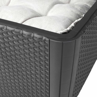 Keter Τραπέζι Κήπου Βοηθητικό Luzon+ Χρώμα Γραφίτη 57x57x43cm 1 τεμ.