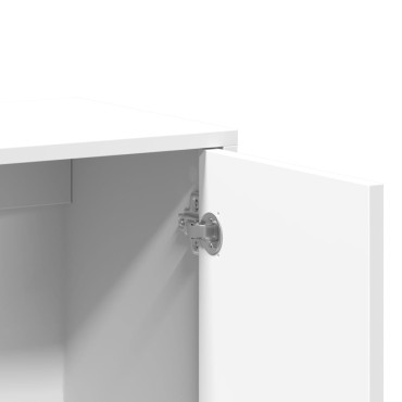 vidaXL Βοηθητικό Ντουλάπι Λευκό 60x31x70cm από Επεξεργασμένο Ξύλο 1 τεμ.
