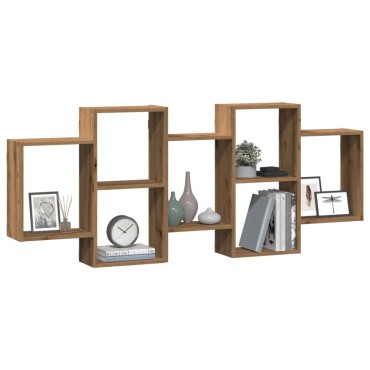 vidaXL Ράφι Τοίχου Αρτισιανή Δρυς 159x18x65cm από Επεξεργασμένο Ξύλο 1 τεμ.