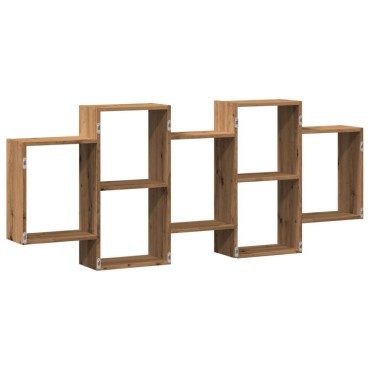 vidaXL Ράφι Τοίχου Αρτισιανή Δρυς 159x18x65cm από Επεξεργασμένο Ξύλο 1 τεμ.
