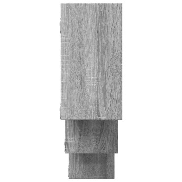 vidaXL Ραφιέρα Τοίχου Γκρι Sonoma 159x18x66cm Επεξεργασμένο Ξύλο 1 τεμ.