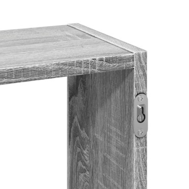 vidaXL Ραφιέρα Τοίχου Γκρι Sonoma 159x18x66cm Επεξεργασμένο Ξύλο 1 τεμ.