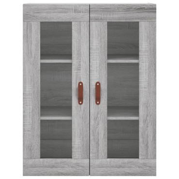 vidaXL Ντουλάπι Γκρι Sonoma 69,5x34x180cm Επεξεργασμένο Ξύλο 1 τεμ.