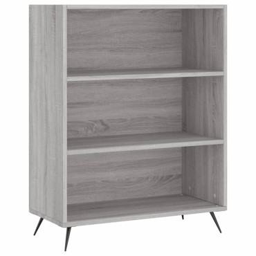 vidaXL Ντουλάπι Γκρι Sonoma 69,5x34x180cm Επεξεργασμένο Ξύλο 1 τεμ.
